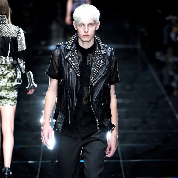 Burberry Prorsum SS11 Studded Leather Biker Vest - Picture 12 of 12
